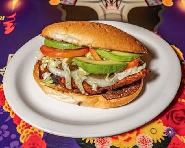 Torta De Milanesa De Res / Beef Milanesa Torta.