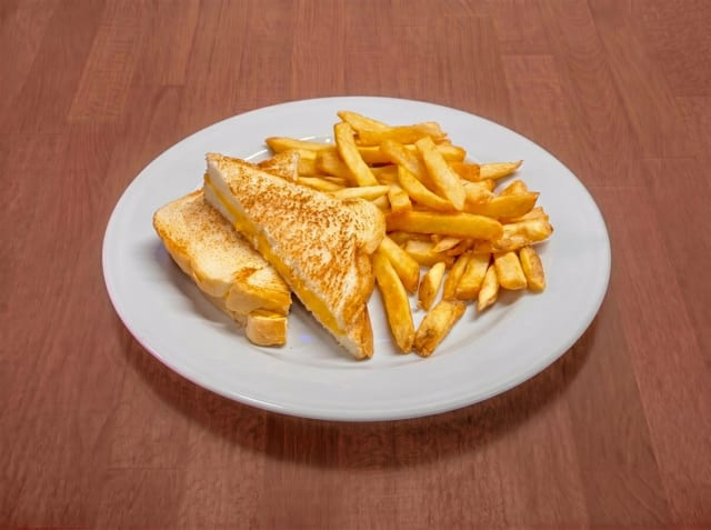 Kids Grilled Cheese with French Fries